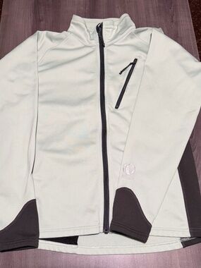 Pearl Izumi Women’s Cycling fleece jacket Mint Green Zipper Up Jacket Size Large